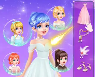 艾尔莎公主舞会装扮