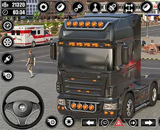 真实卡车停车场