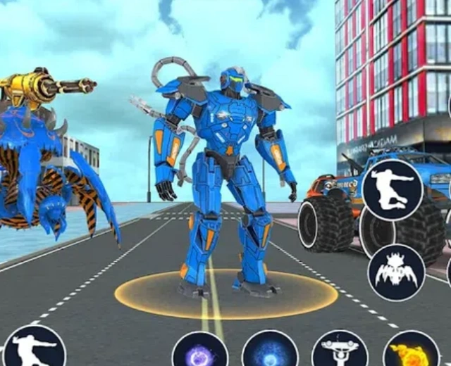 章鱼变形金刚机器人游戏