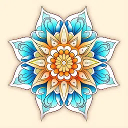 曼陀罗图案着色游戏