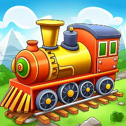 孩子们火车游戏：建造车站