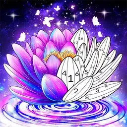 按数字画花