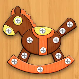 拧出螺母和螺栓拼图