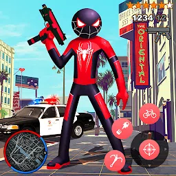 惊人的超级英雄火柴人