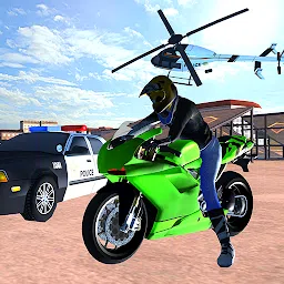 自行车警察追逐越野摩托车模拟器极端坡道