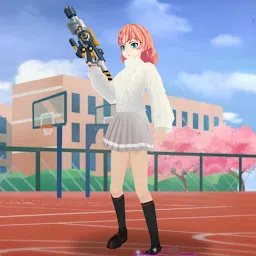 樱花校园少女枪战