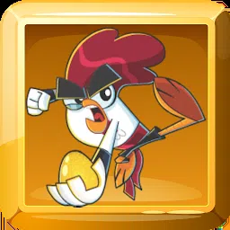 快乐的小鸡喜欢玩鸡蛋