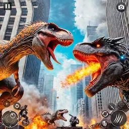 愤怒的恐龙城市攻击