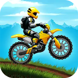 有趣的孩子赛车-摩托车越野赛