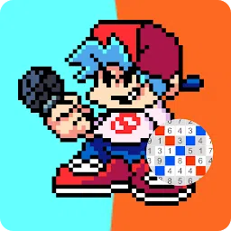 像素艺术星期五晚上有趣的游戏