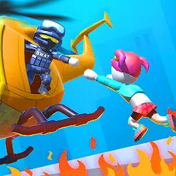 直升机救了这个女孩