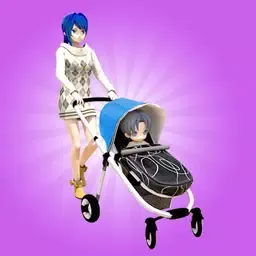 动漫母亲Sim：双胞胎婴儿