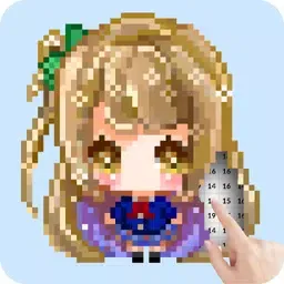 卡哇伊像素艺术女孩