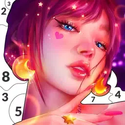 红色：彩虹色着色