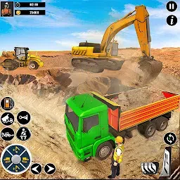 乡村机器起重机挖掘机