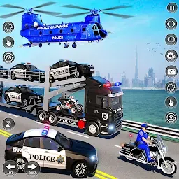 警车运输卡车辛