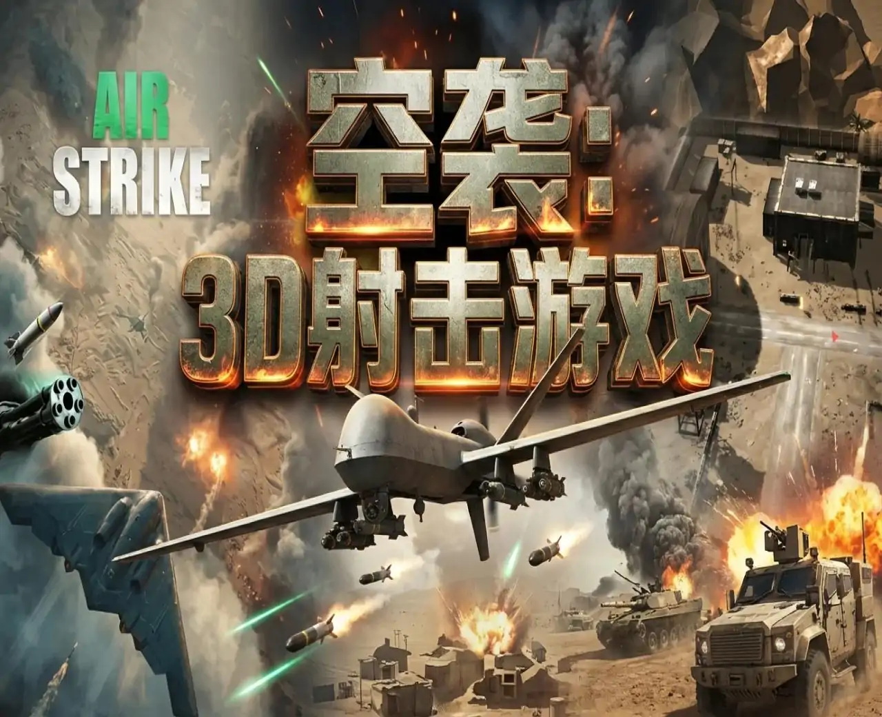 空袭:3D 射击游戏