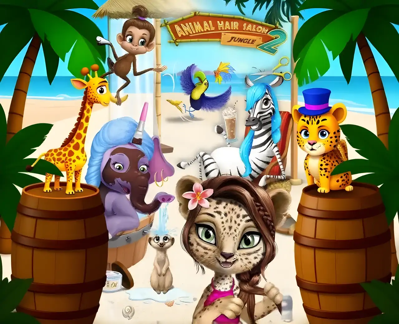 丛林动物美发沙龙2