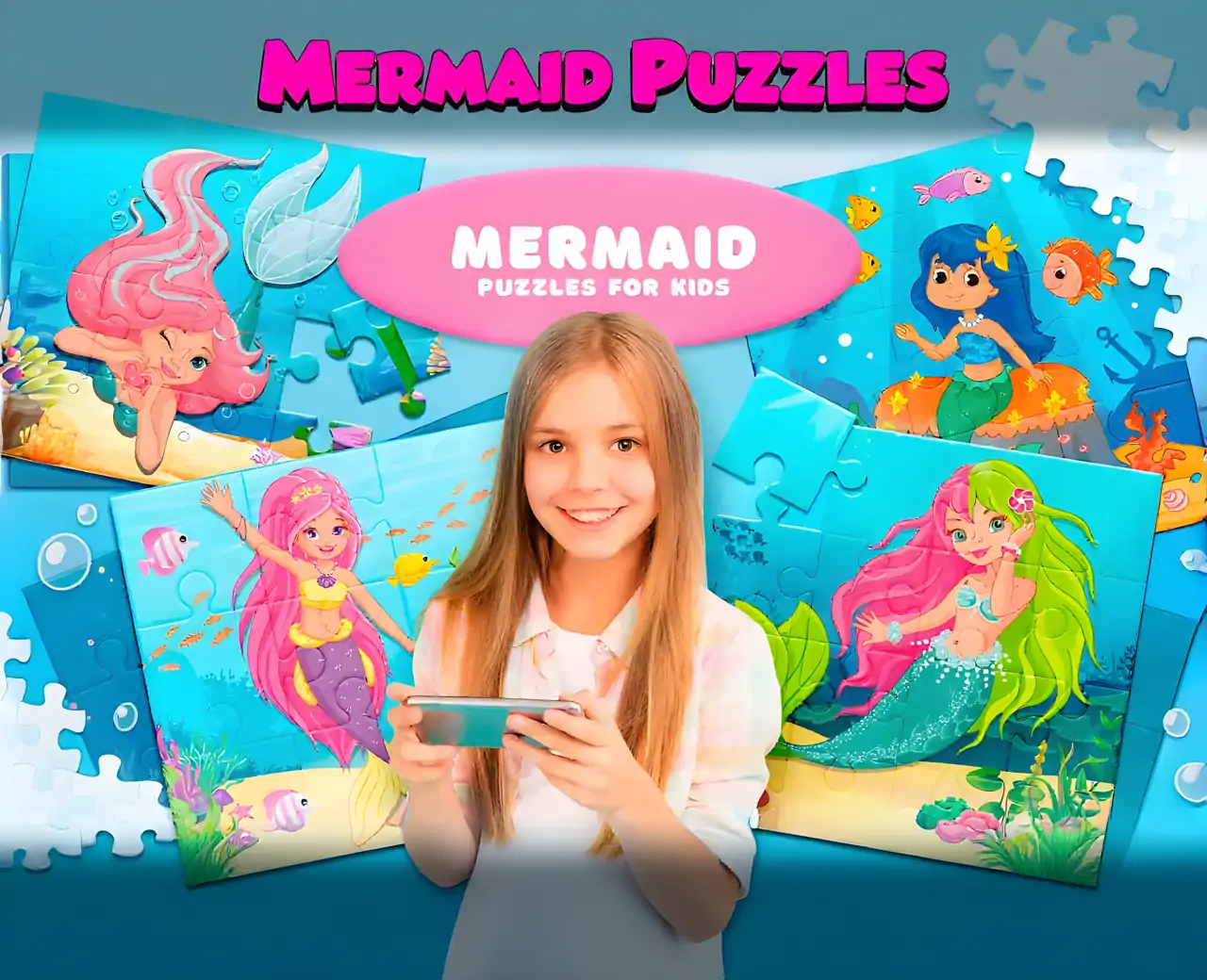 儿童美人鱼拼图