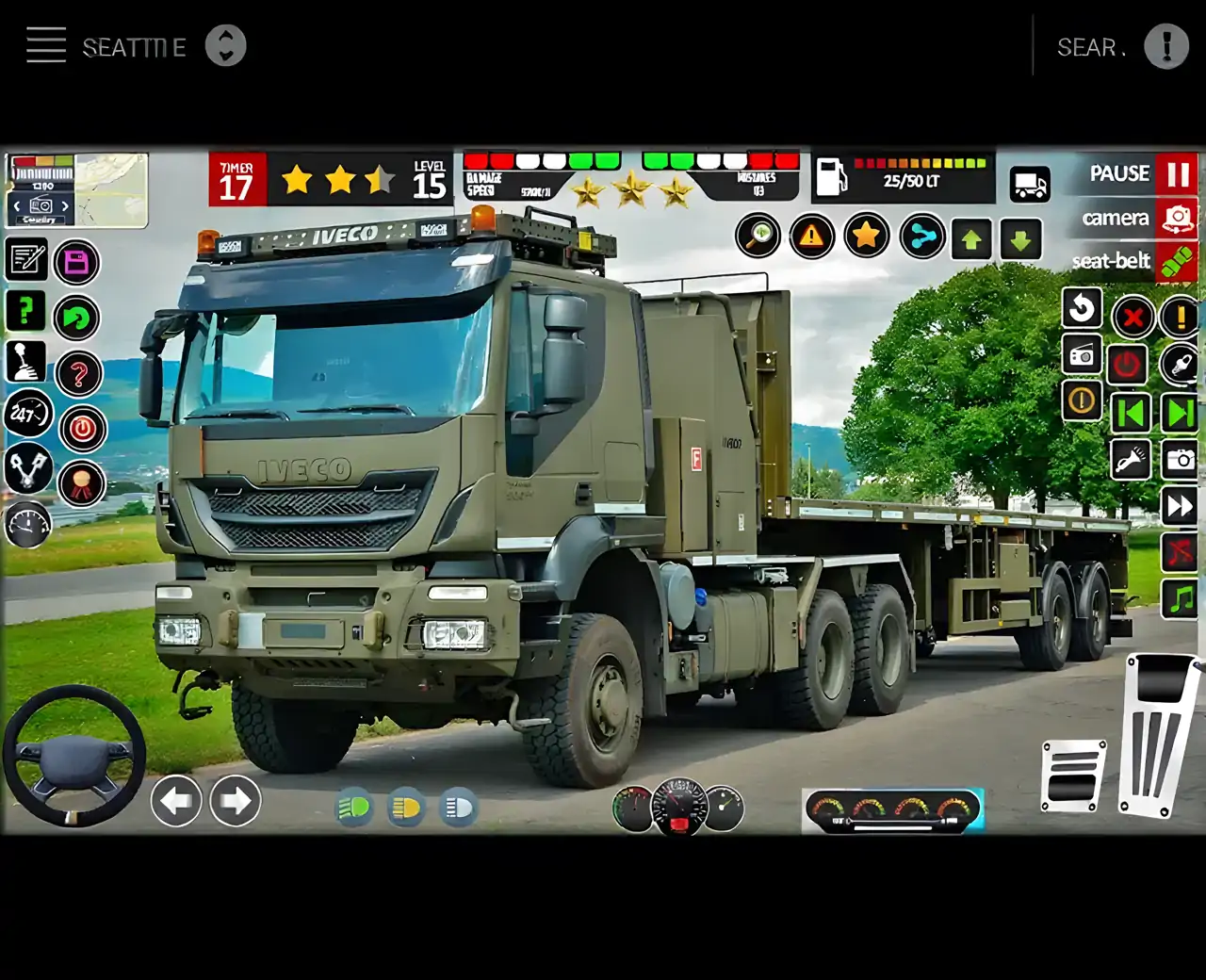 军队卡车货物模拟器3d