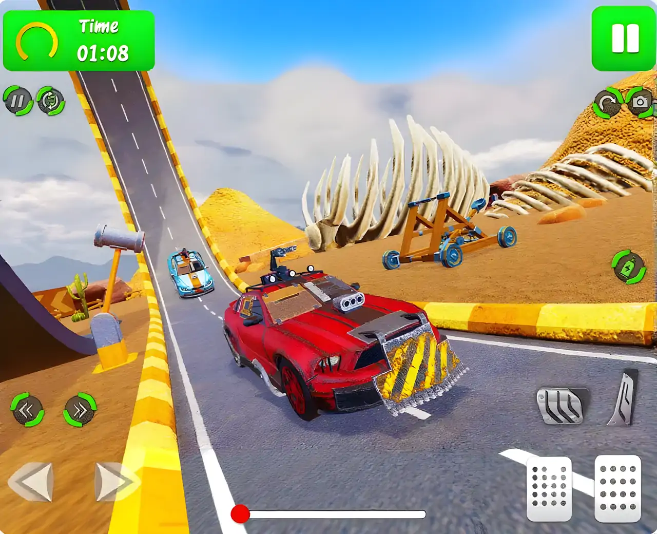 坡道汽车特技：坡道赛车