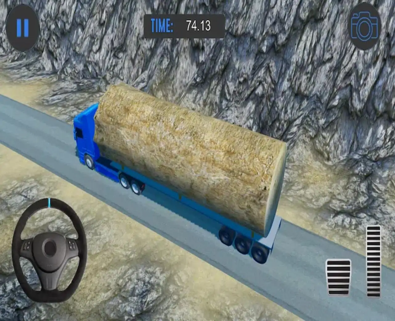 卡车木材货物运输车超大装载卡车