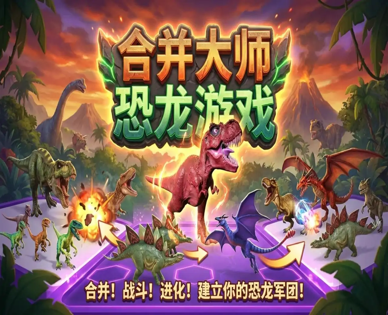 合并大师：恐龙游戏