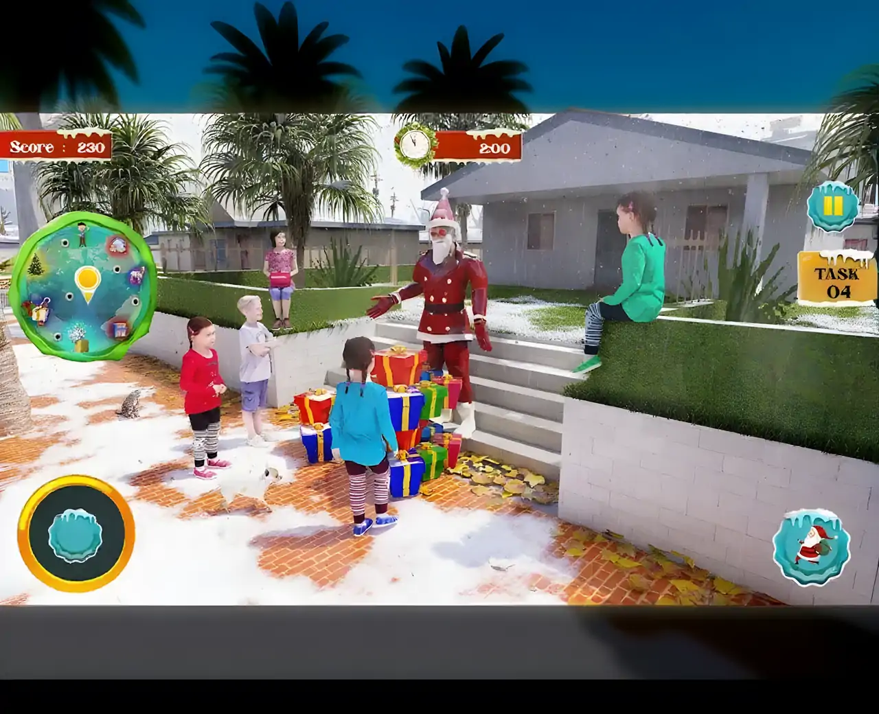 圣诞老人礼物圣诞节游戏3D