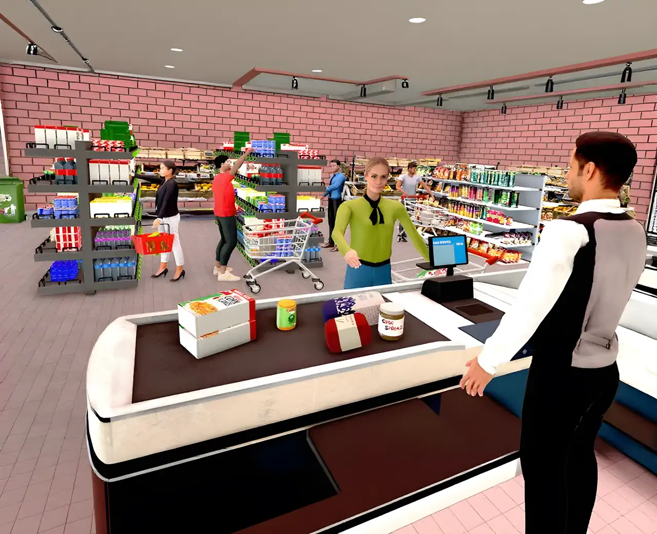 超市收银模拟器