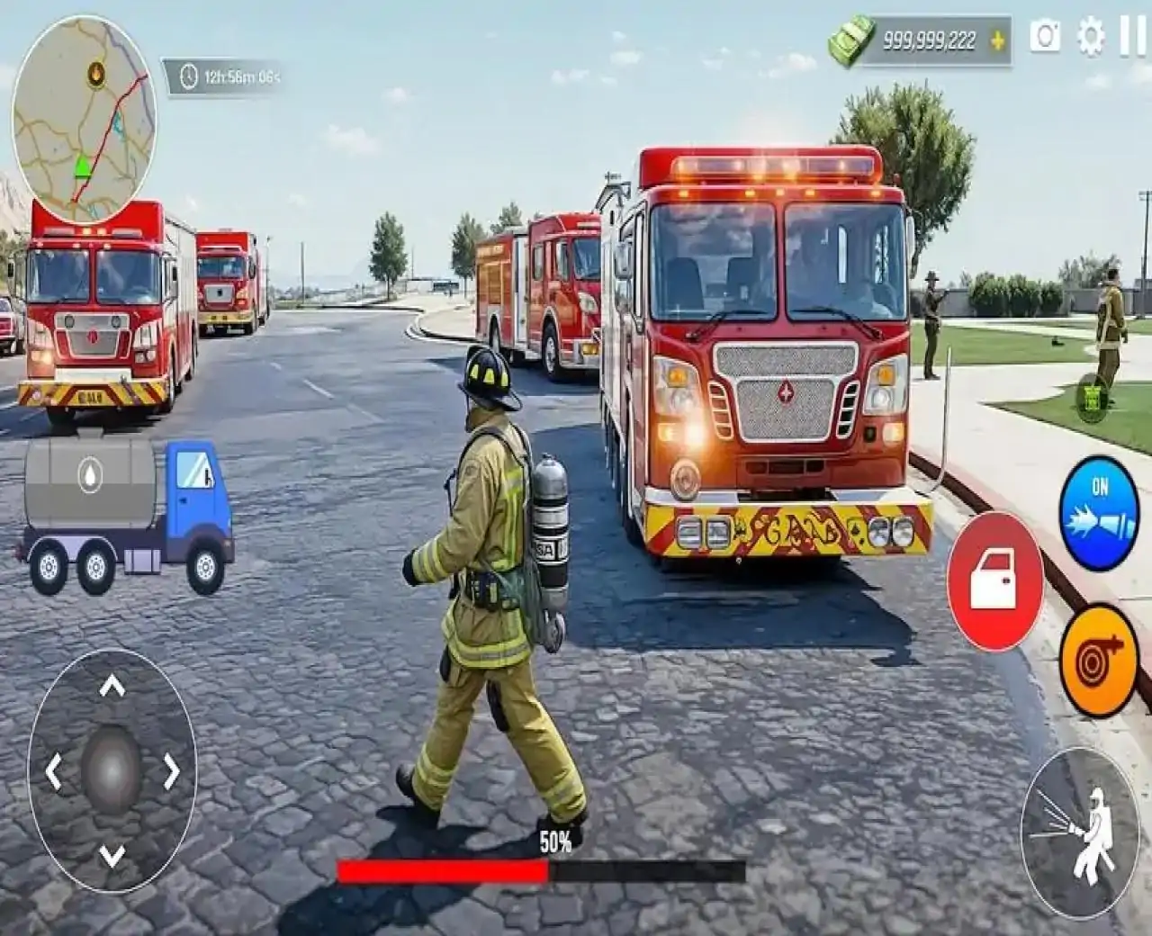 消防车游戏消防员3D