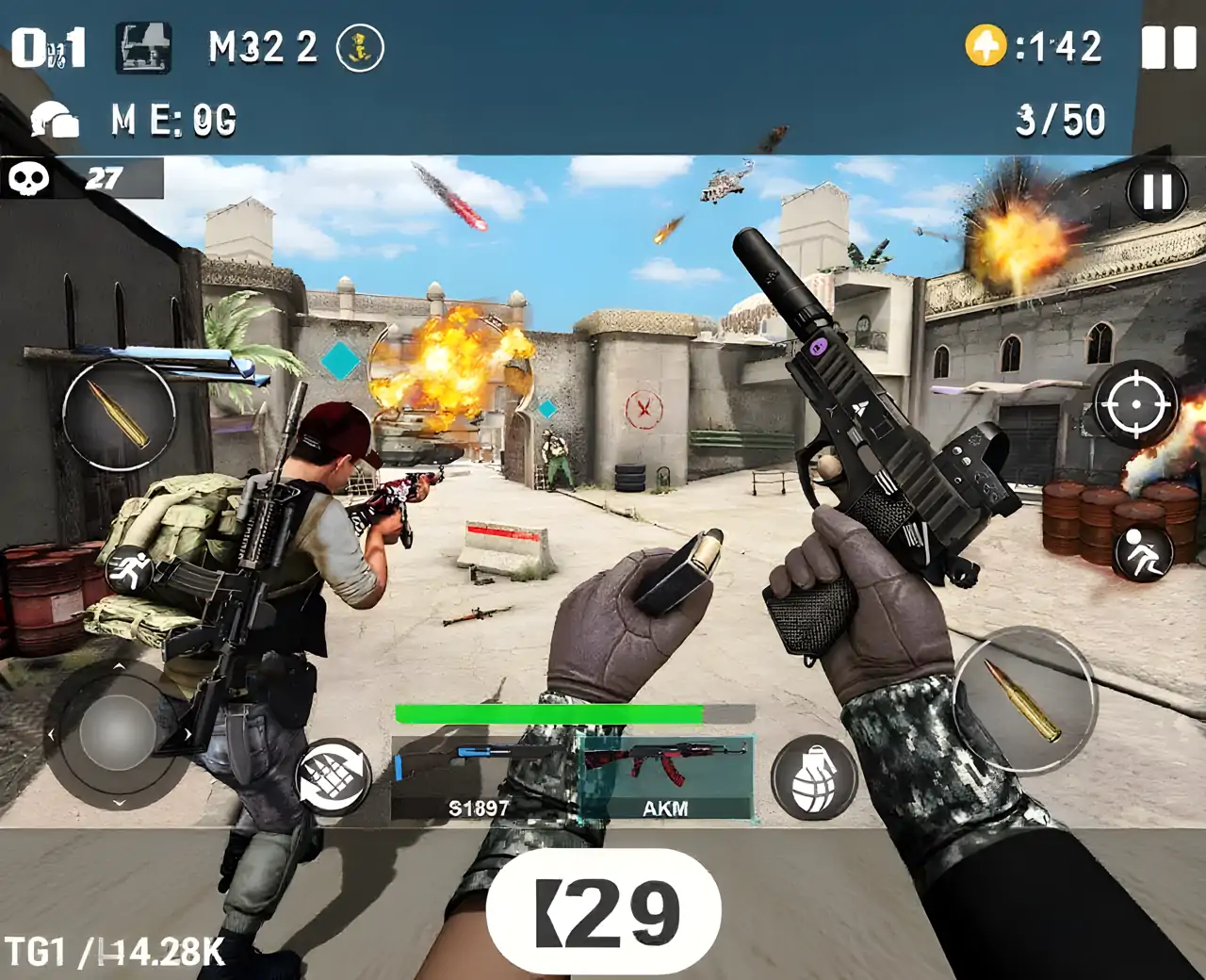 封面打击3D战争领域