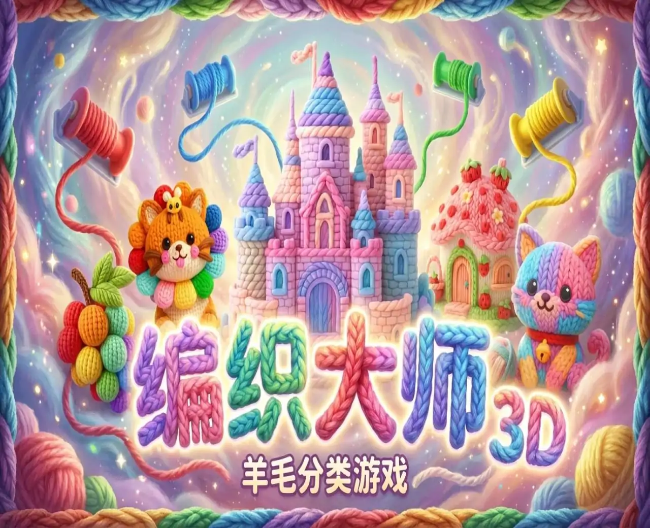 编织大师 3D：羊毛分类游戏