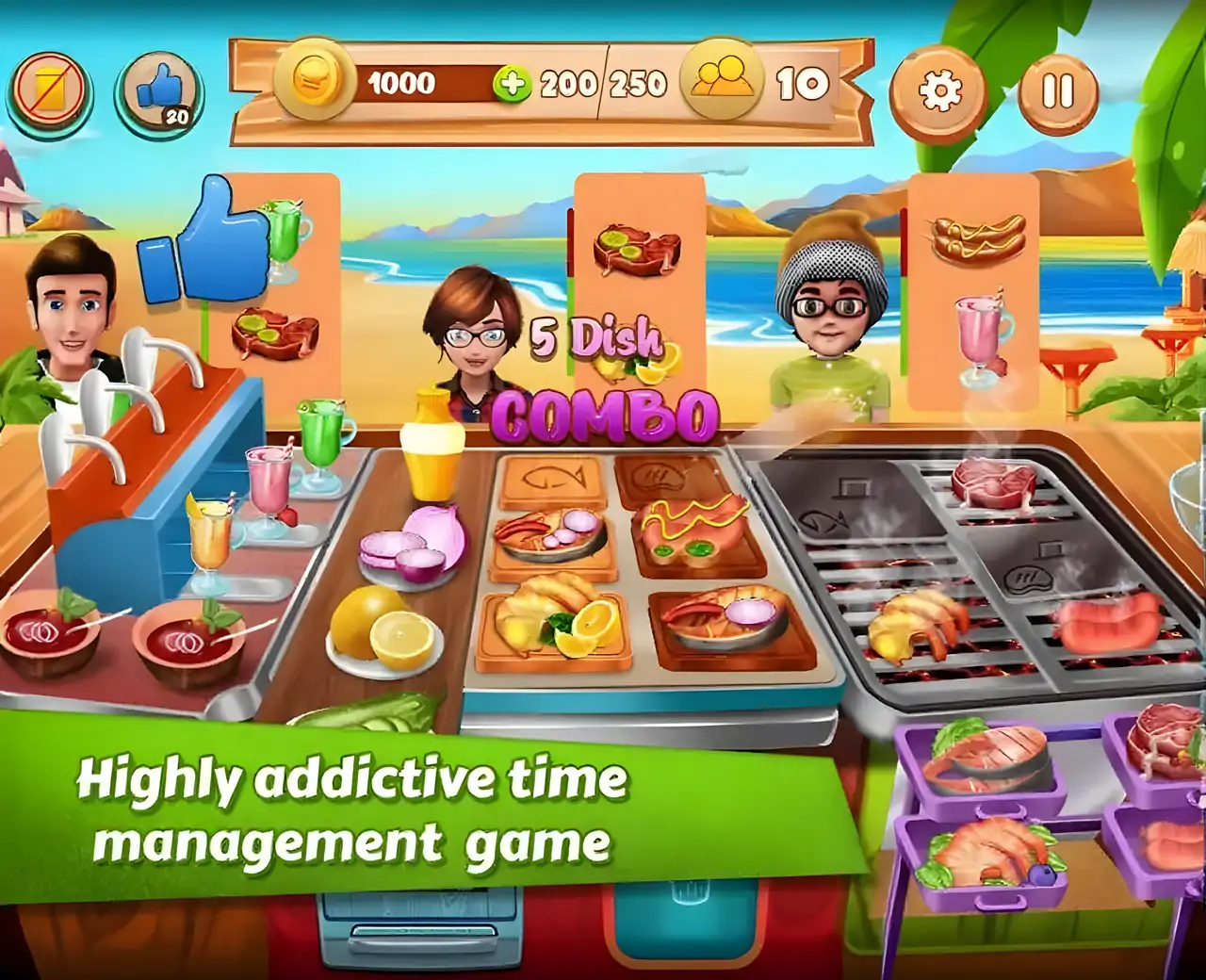 度假果汁吧和烧烤摊