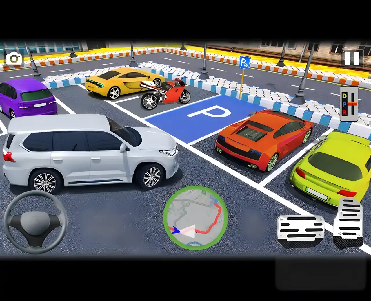 街道车停车处3D车游戏