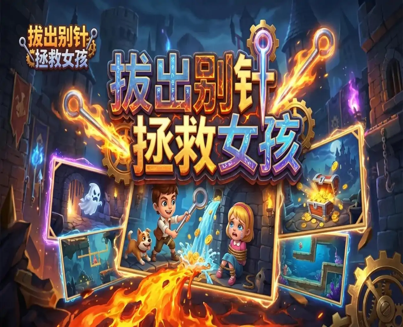 拔出别针，拯救女孩