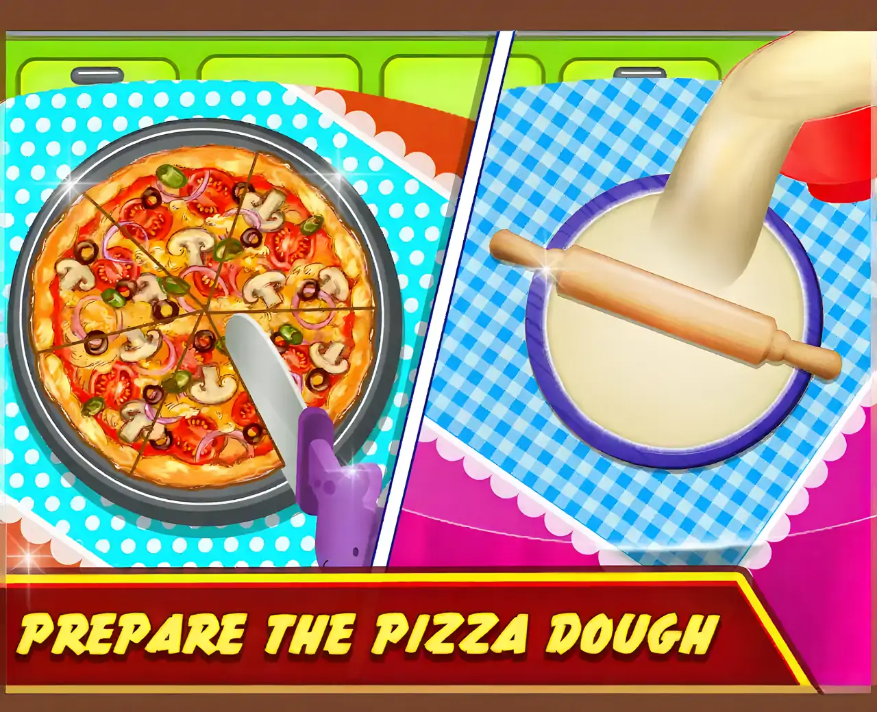 比萨饼制造商厨房烹饪热