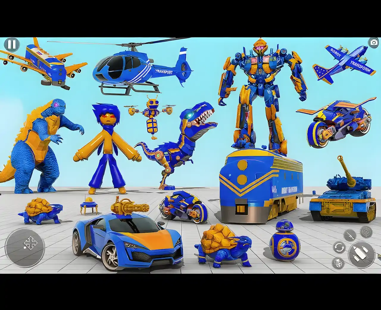 多机器人汽车变换游戏