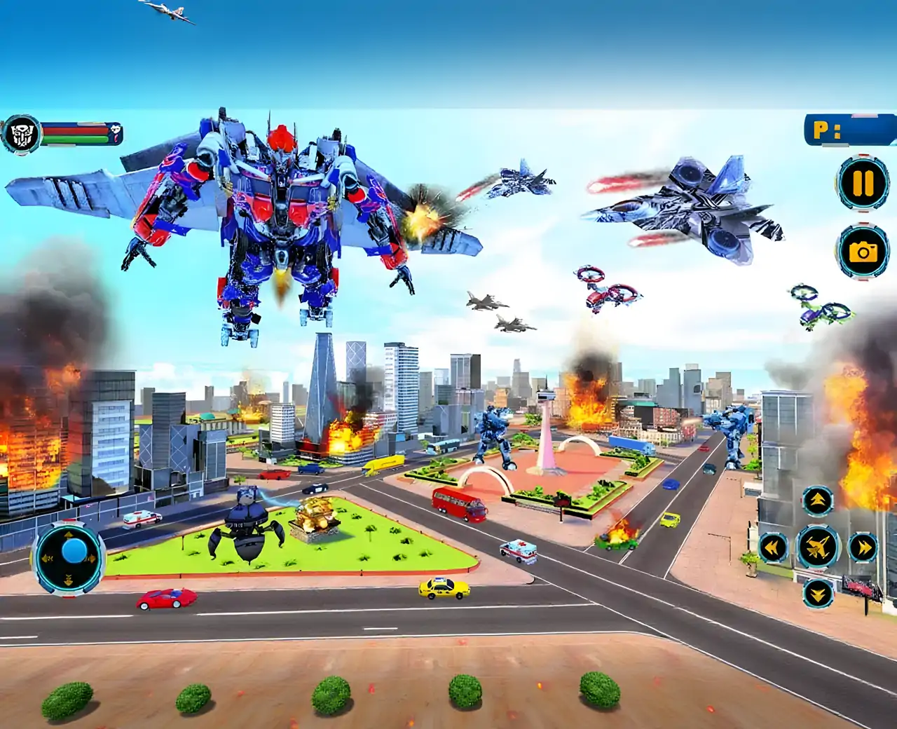 喷气机器人汽车变换3D