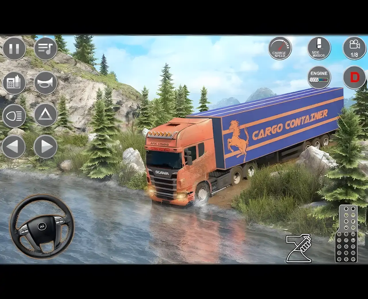 泥浆货运卡车模拟器3d