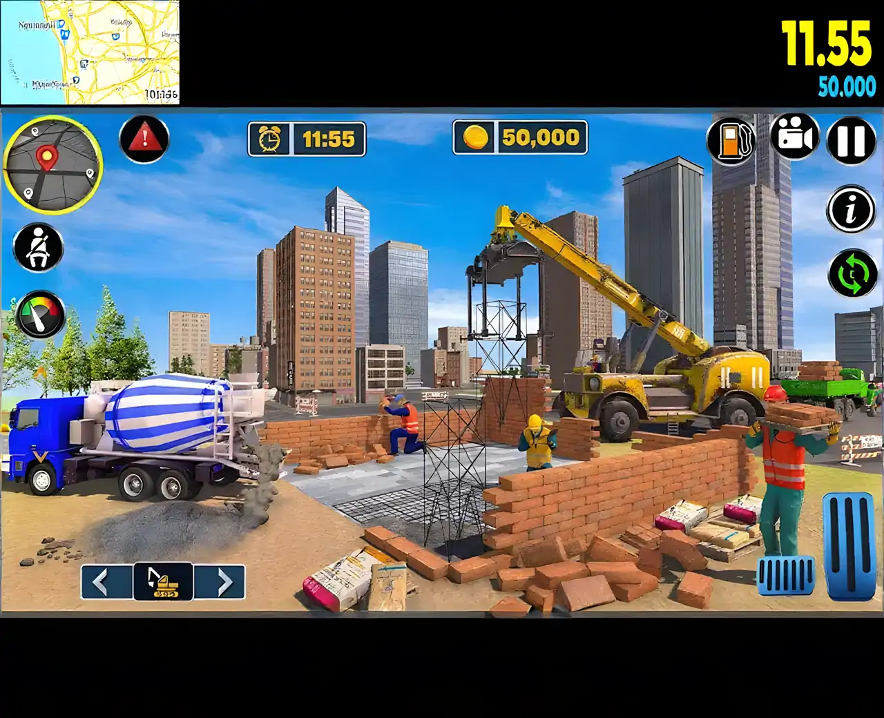 乡村机器起重机挖掘机