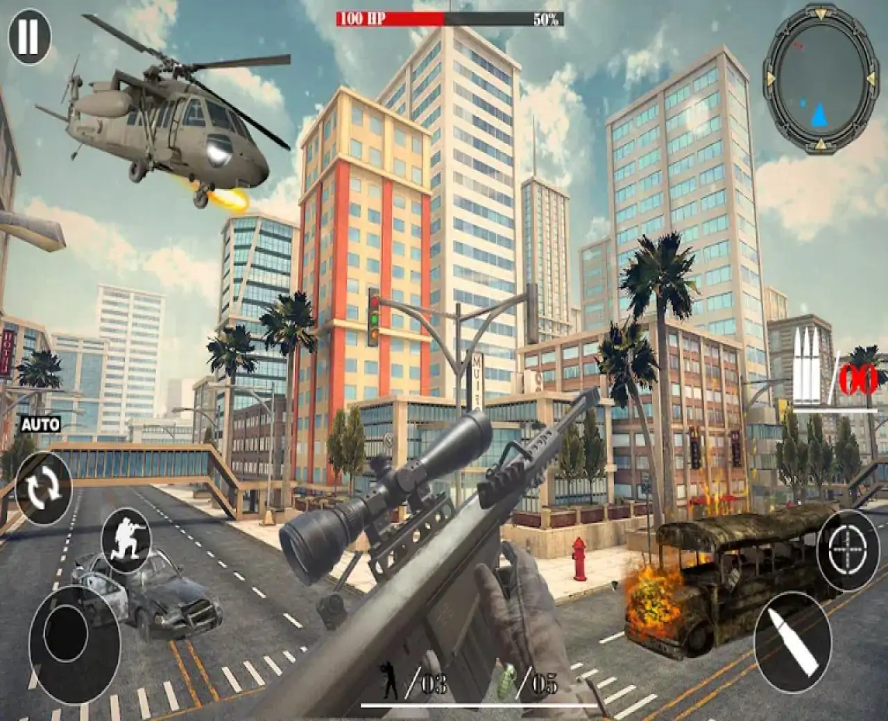 现代交通狙击手射击游戏