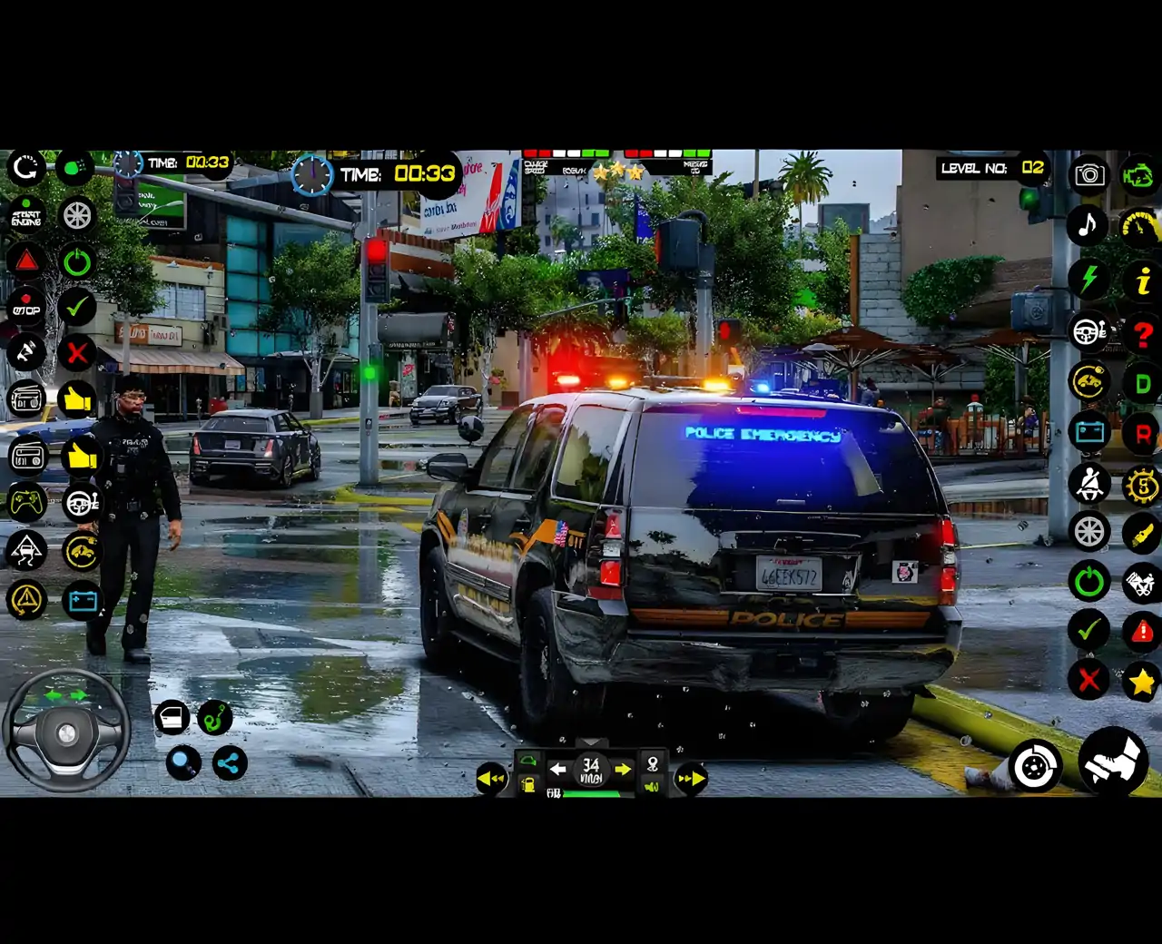 警察汽车追逐游戏3D