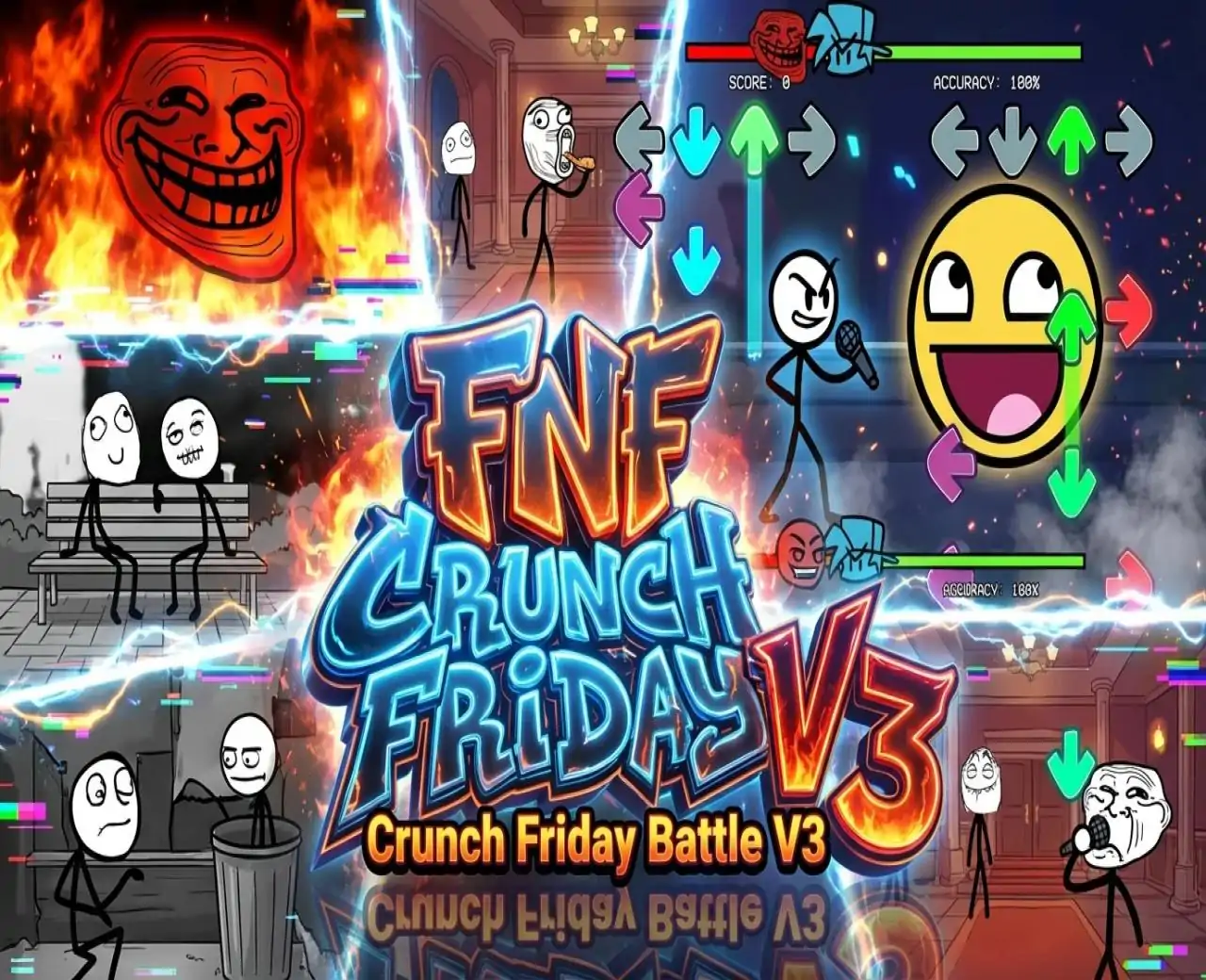 FNFCrunchin星期五之战V3
