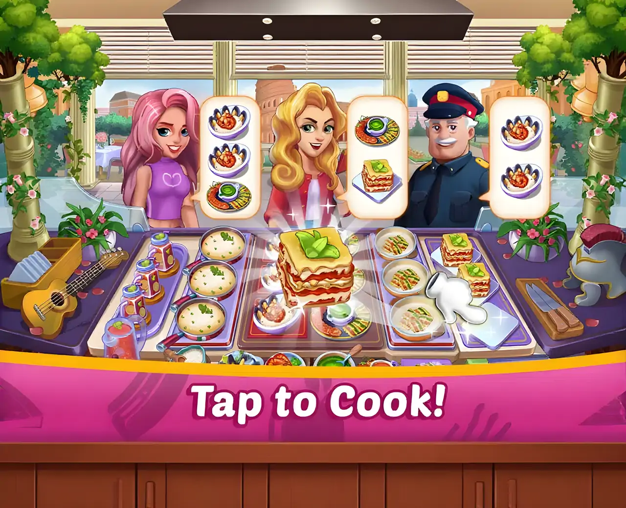 厨房城：美食餐厅