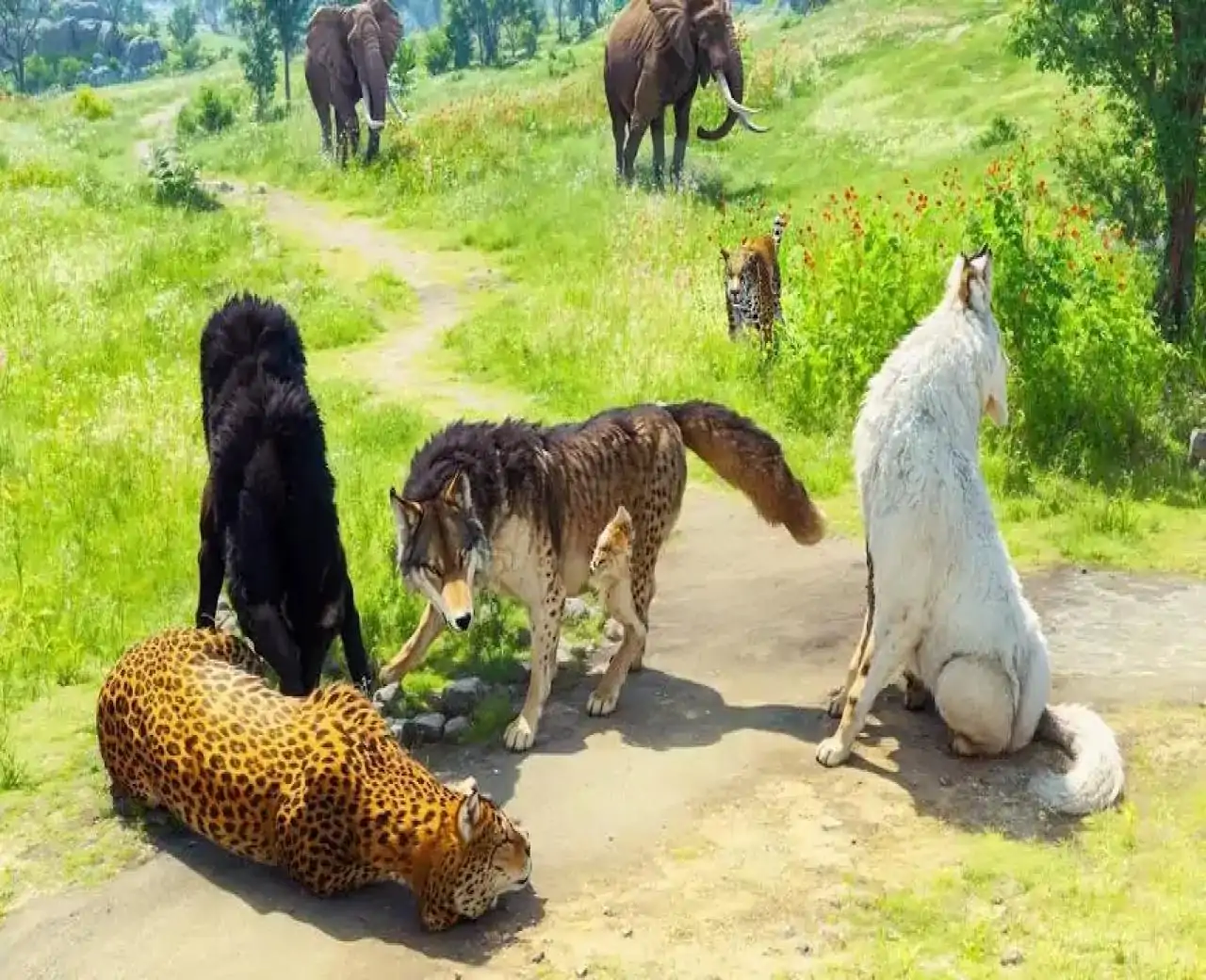 北极狼家庭虚拟模拟器