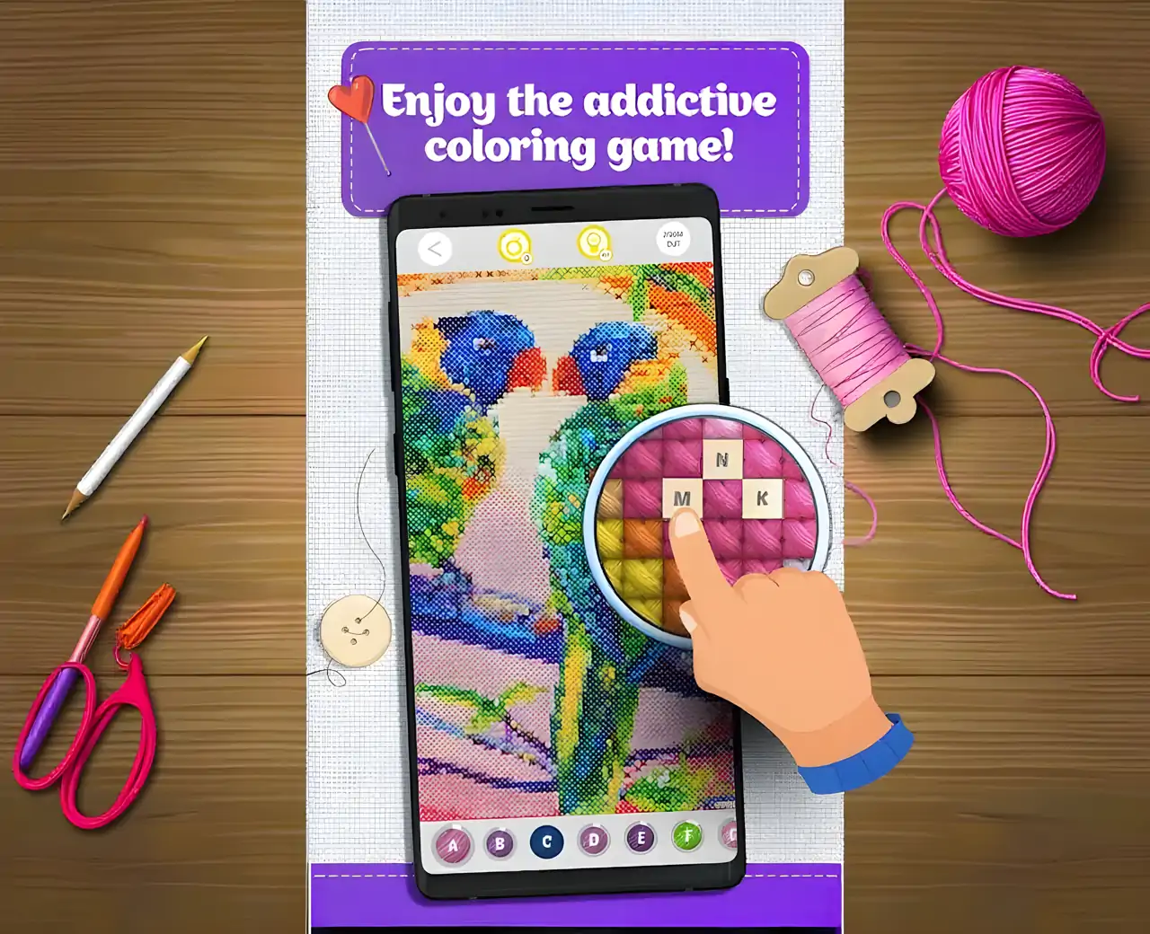 十字绣着色艺术