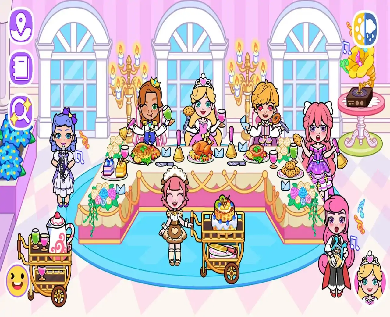 冰雪公主世界城堡娃娃屋派对