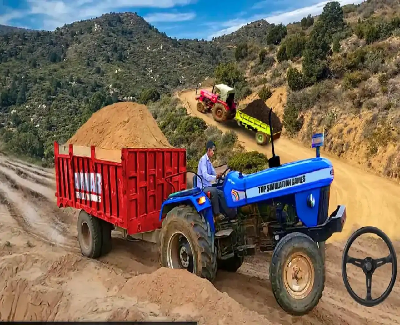 真正的拖拉机手推车货物养殖模拟游戏