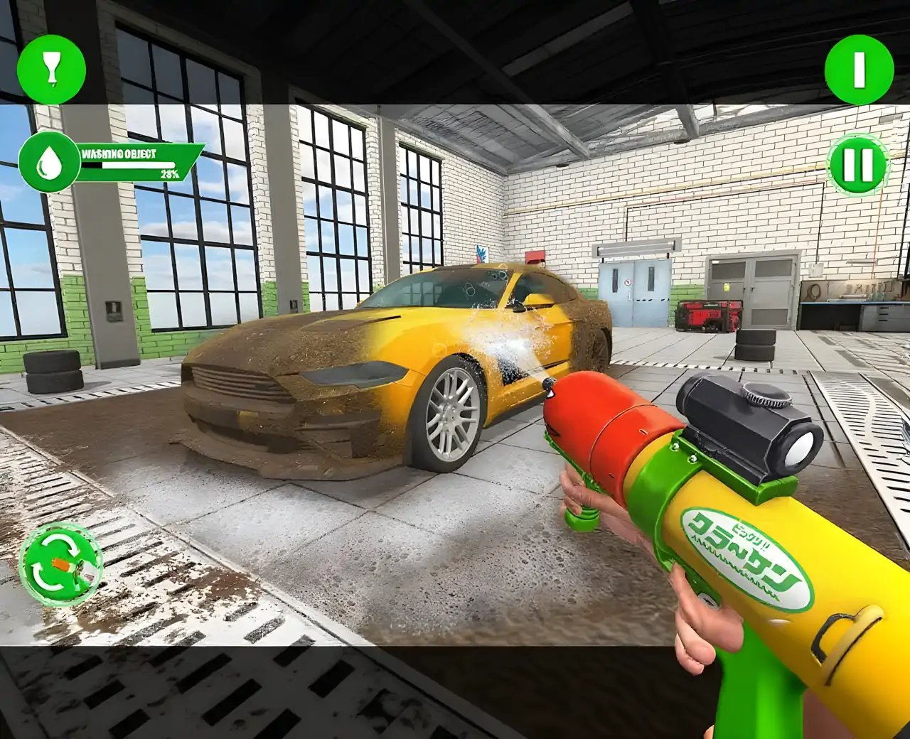 洗车3D电动洗车游戏