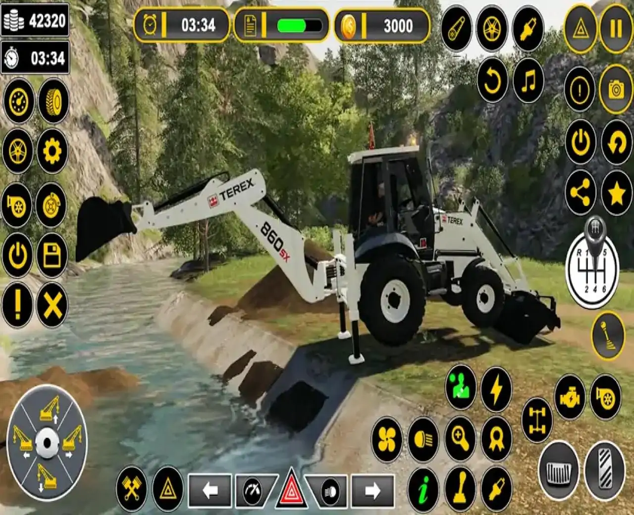 道路施工JCB卡车3D